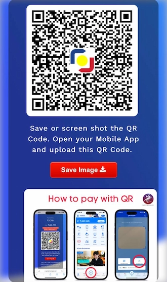 Step 4: Screenshot the QR code and open your GCash app. Then make a payment using this QR code.