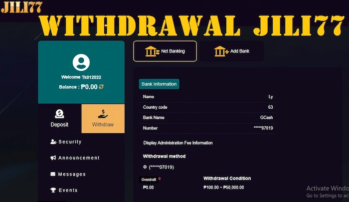 Sharing the JILI77 Withdrawal Process for Beginners